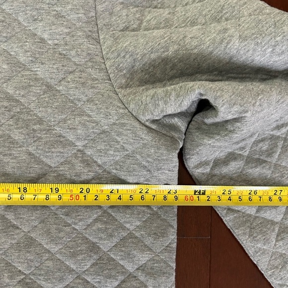 Perry Ellis Mens XL Gray Quilted 1/4 Snap Long Sleeve Mock Neck Pullover Sweater - Picture 6 of 9